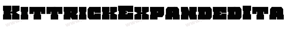 KittrickExpandedItalic-133v字体转换