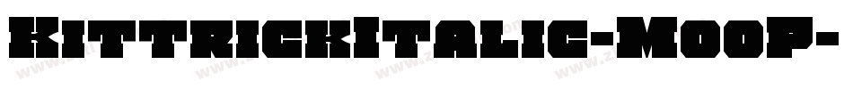 KittrickItalic-MooP字体转换