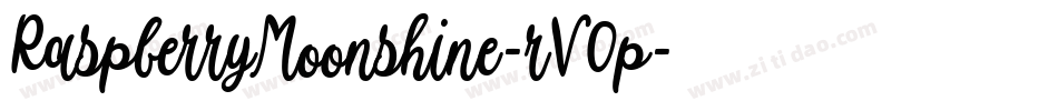 RaspberryMoonshine-rV0p字体转换