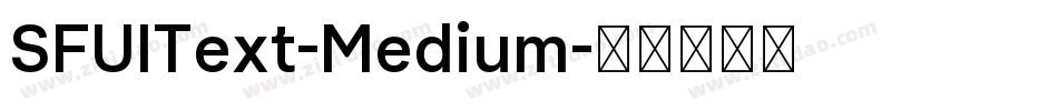 SFUIText-Medium字体转换