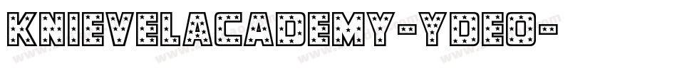 KnievelAcademy-YDEo字体转换
