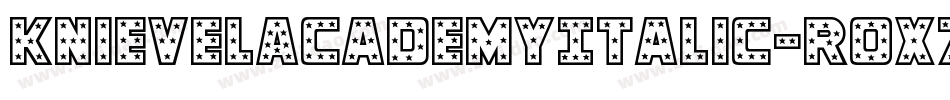 KnievelAcademyItalic-rox7字体转换