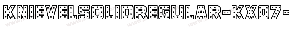 KnievelSolidRegular-KX07字体转换