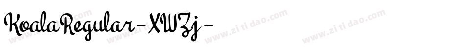 KoalaRegular-XWZj字体转换