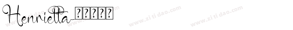 Henrietta字体转换