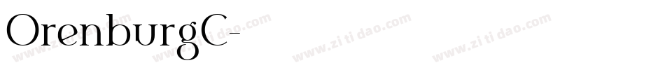 OrenburgC字体转换