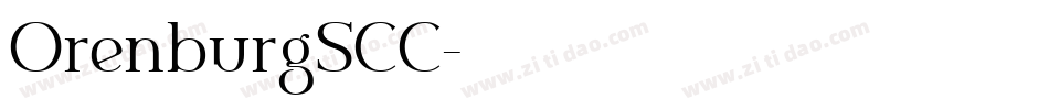 OrenburgSCC字体转换
