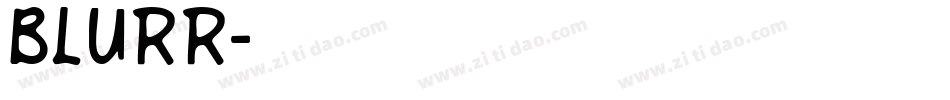 BLURR字体转换