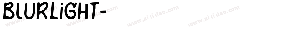 BlurLight字体转换