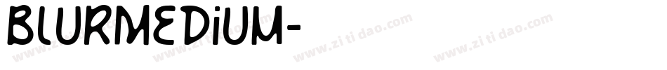BlurMedium字体转换