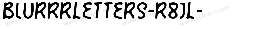 BlurrrLetters-r8jL字体转换
