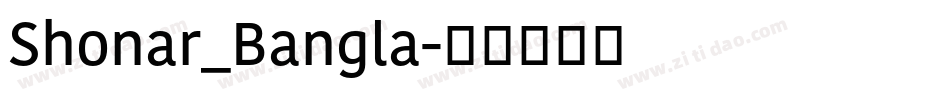 Shonar_Bangla字体转换