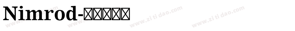 Nimrod字体转换