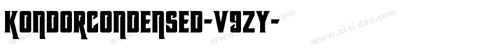 KondorCondensed-v9zy字体转换