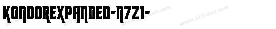 KondorExpanded-n7z1字体转换