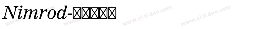 Nimrod字体转换
