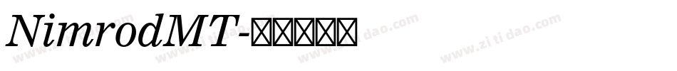 NimrodMT字体转换