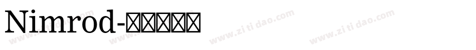 Nimrod字体转换