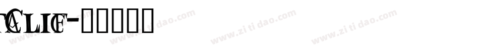CliffordNine-Italic字体转换