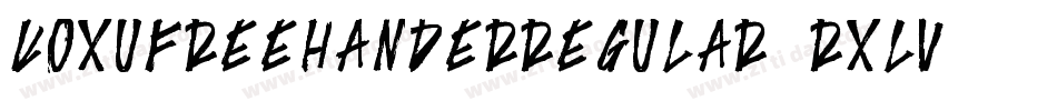 KoxuFreehanderRegular-RxLv字体转换
