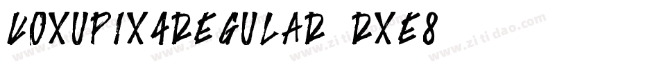 KoxuPix4Regular-rXe8字体转换