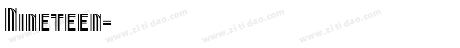 Nineteen字体转换