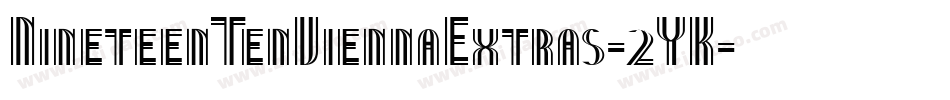 NineteenTenViennaExtras-2YK字体转换