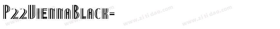 P22ViennaBlack字体转换