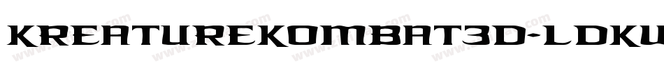 KreatureKombat3D-lDKw字体转换