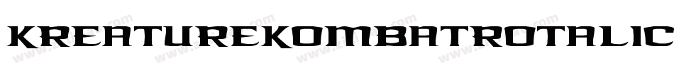 KreatureKombatRotalic-29go字体转换