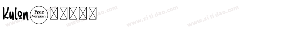 Kulon字体转换