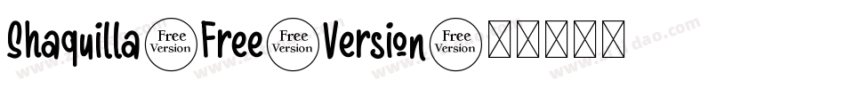 Shaquilla-Free-Version字体转换