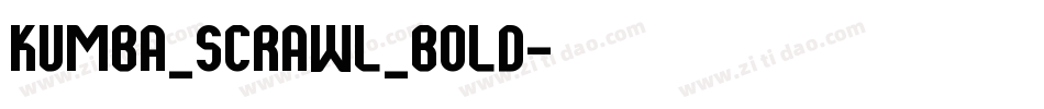 Kumba_Scrawl_Bold字体转换