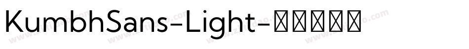 KumbhSans-Light字体转换