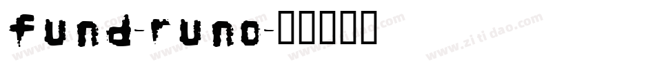 Fund-Runo字体转换
