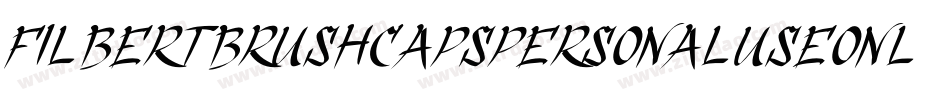 FilbertBrushCapsPersonalUseOnly-qmw6字体转换