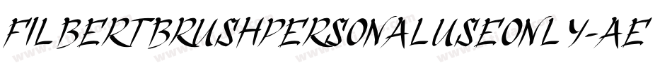 FilbertBrushPersonalUseOnly-AEX6字体转换
