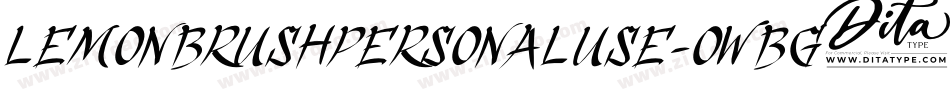 LemonBrushPersonalUse-owBG0字体转换