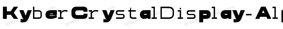 KyberCrystalDisplay-Alphabet字体转换