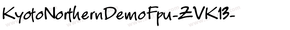 KyotoNorthernDemoFpu-ZVK13字体转换