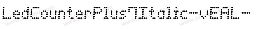 LedCounterPlus7Italic-vEAL字体转换