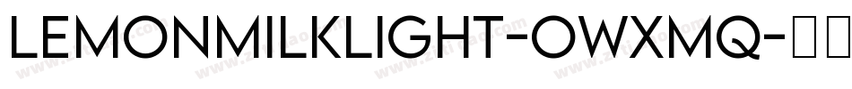 LemonMilkLight-owxMq字体转换
