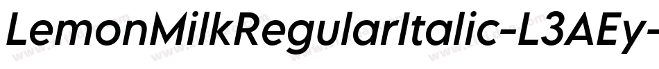 LemonMilkRegularItalic-L3AEy字体转换