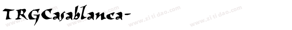 TRGCasablanca字体转换