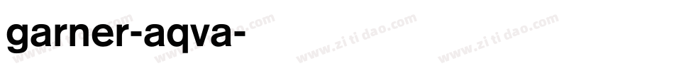 Garner-AqVA字体转换