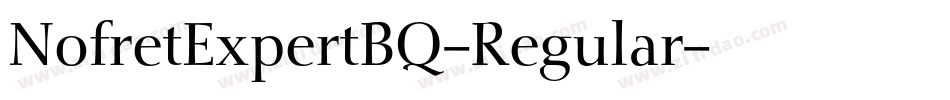 NofretExpertBQ-Regular字体转换
