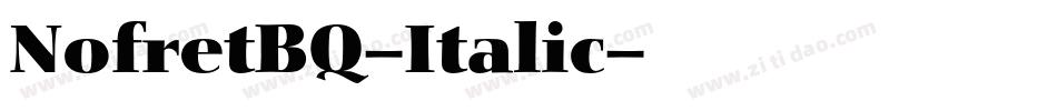 NofretBQ-Italic字体转换