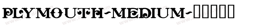 Plymouth-Medium字体转换