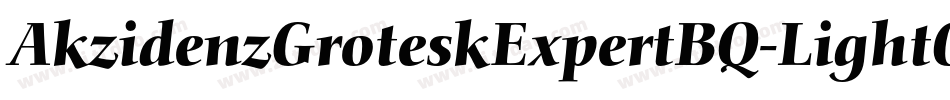 AkzidenzGroteskExpertBQ-LightOsF字体转换