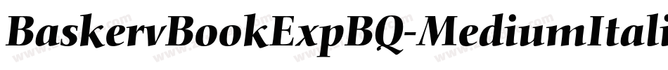 BaskervBookExpBQ-MediumItalicOsF字体转换